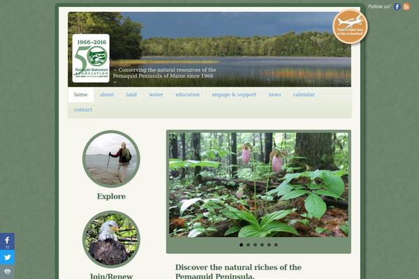 pemaquidwatershed.org site used Dra