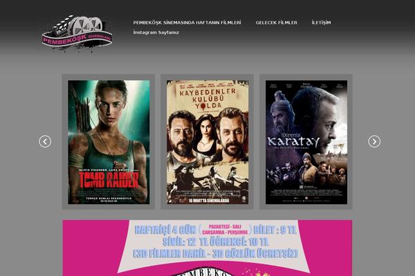 Cinema theme site design template sample