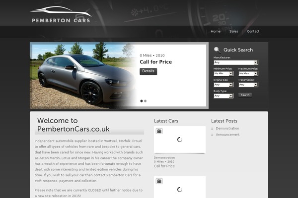 Automotive theme site design template sample