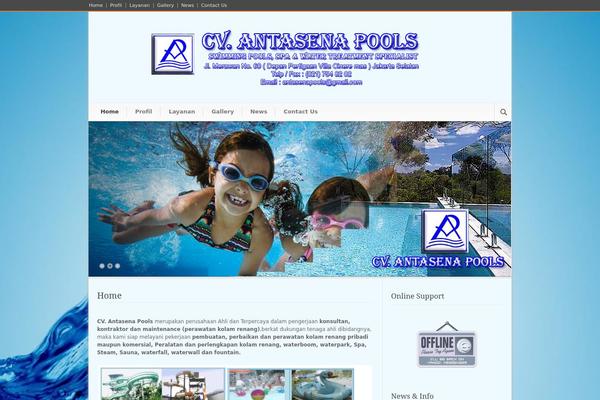 Modernize theme site design template sample