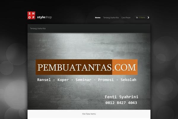 Styleshop theme site design template sample