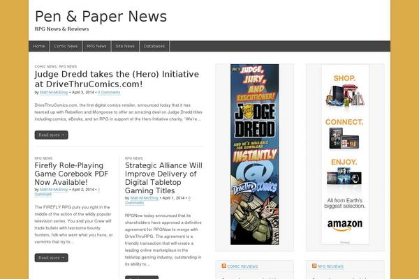 Magazine Basic theme site design template sample