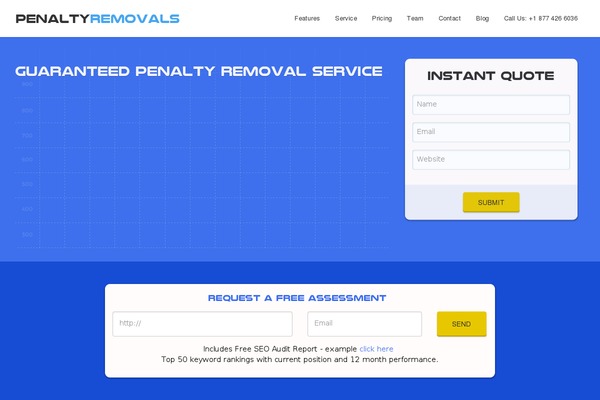 penaltyremovals.com site used Cleverstarter