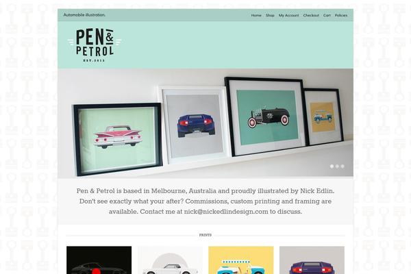 Gather theme site design template sample