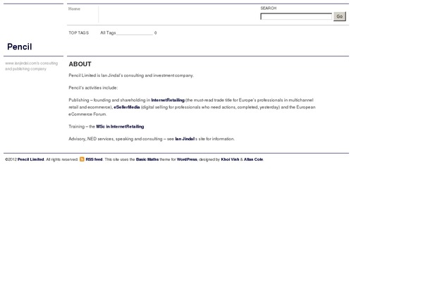 Basic Maths theme site design template sample