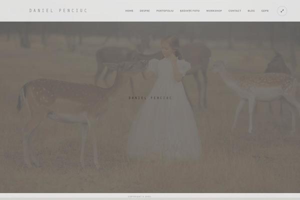 Kinetika theme site design template sample