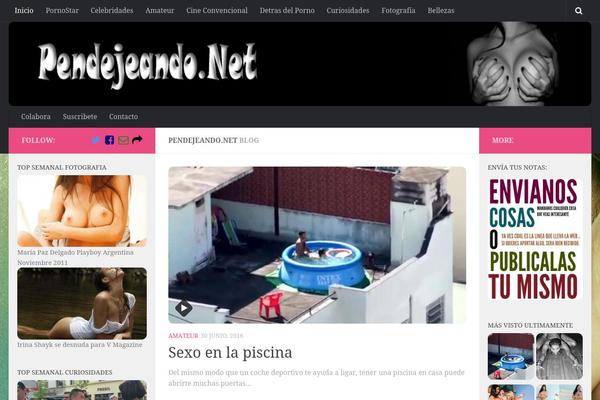 Hueman theme site design template sample