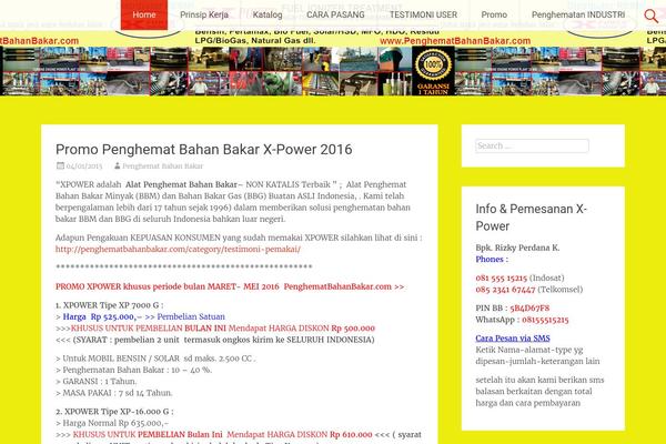 Radiate theme site design template sample