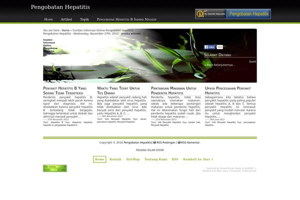 Nature theme site design template sample