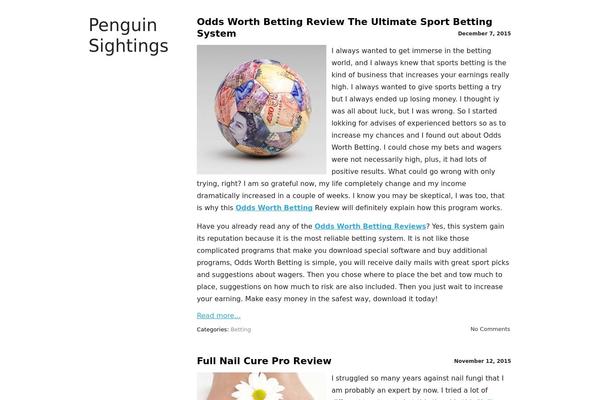penguinsightings.org site used No header