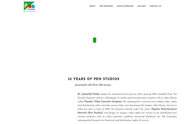 Cinerama theme site design template sample