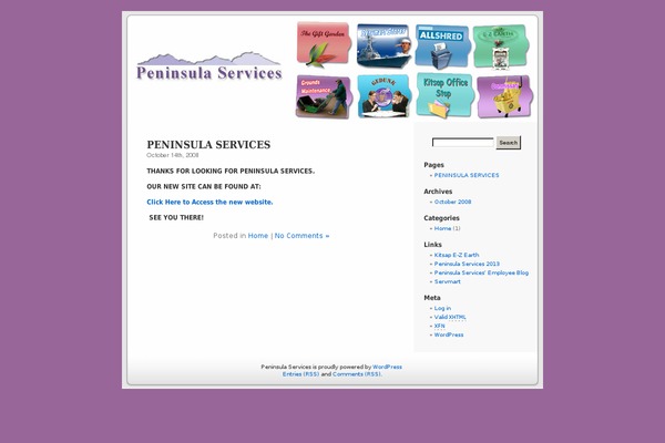 Default theme site design template sample