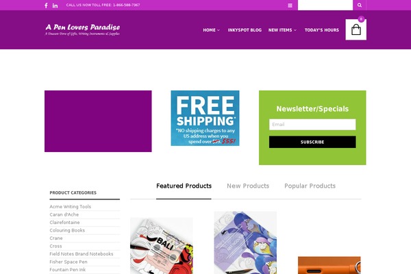 The Retailer Child theme site design template sample