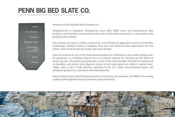 Slate theme site design template sample