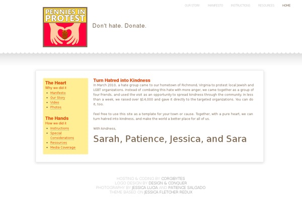 penniesinprotest.com site used Jessica Fletcher Redux