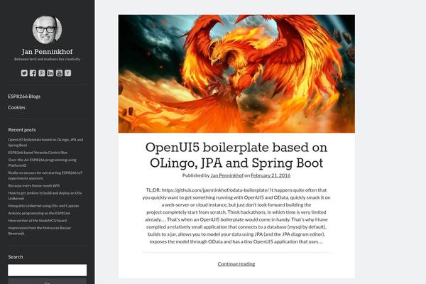 Author theme site design template sample