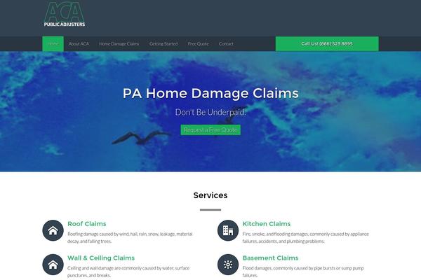 Handyman theme site design template sample