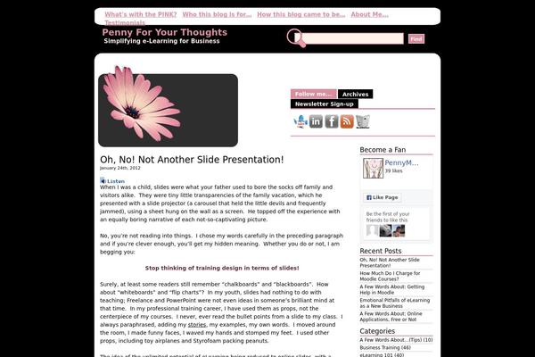 Blossom theme site design template sample