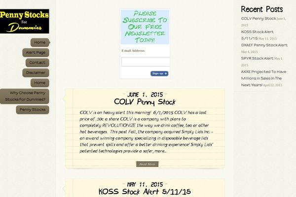 DailyJournal theme site design template sample