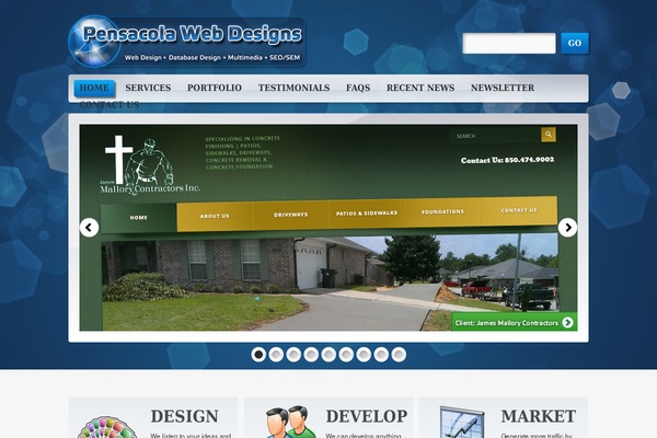 Site using Jamie Social Icons plugin