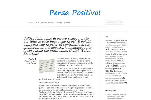 pensapositivo.net site used Evolution Child