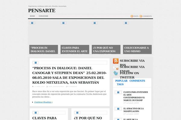 pensarte.es site used Newspress
