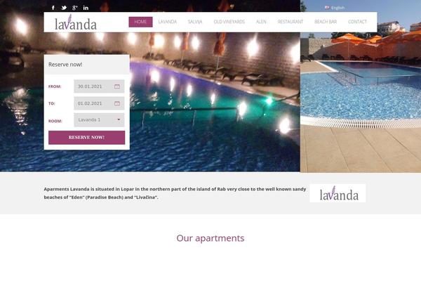 Site using Booking-calendar plugin