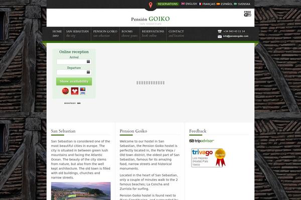 Nice Hotel theme site design template sample