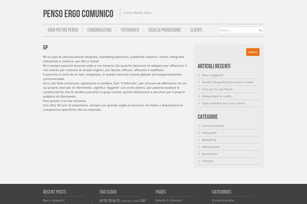 Hannari theme site design template sample