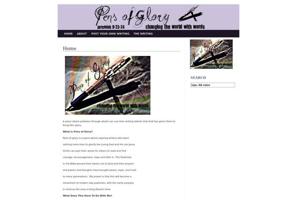 pensofglory.com site used Irrigation