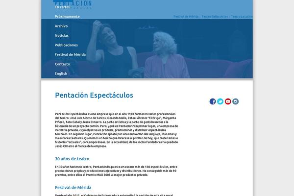 pentacion.com site used Custom Theme