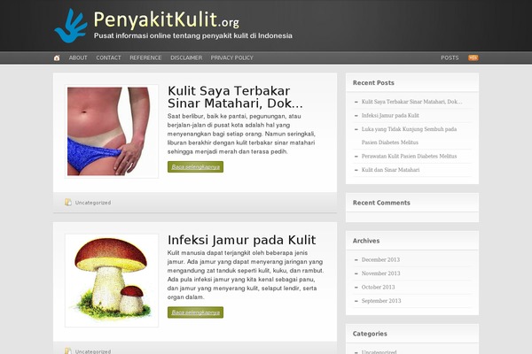 Headlines theme site design template sample