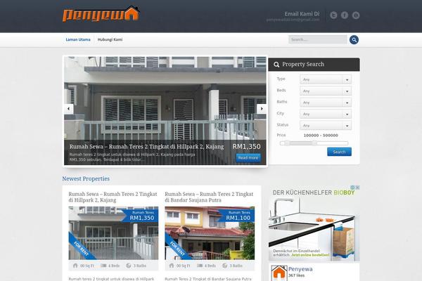 Locality theme site design template sample