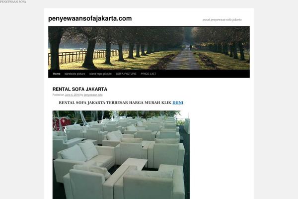 Twenty Ten theme site design template sample