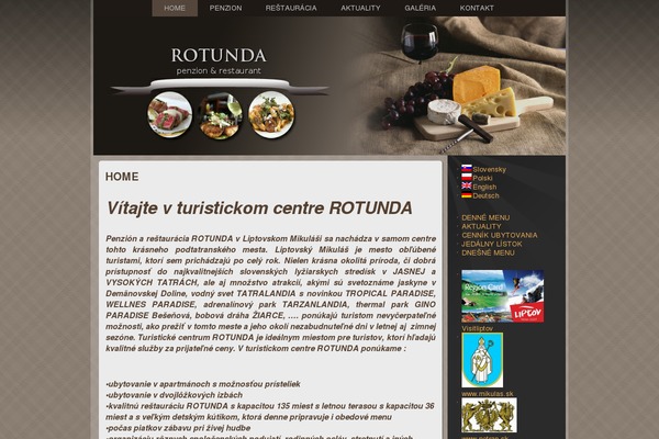 Gourmet theme site design template sample