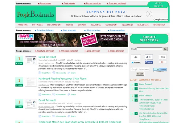 peoplebookmarks.com site used Submitpro