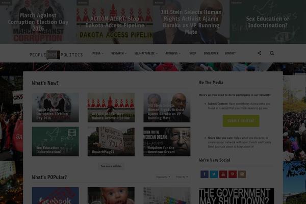 peopleoverpolitics.org site used Particle
