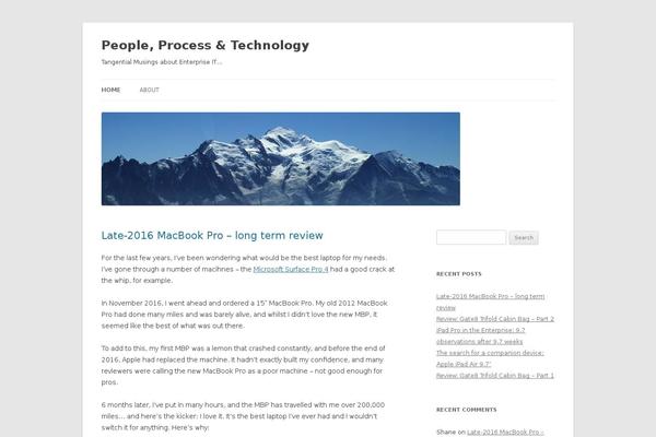 Twenty Twelve theme site design template sample