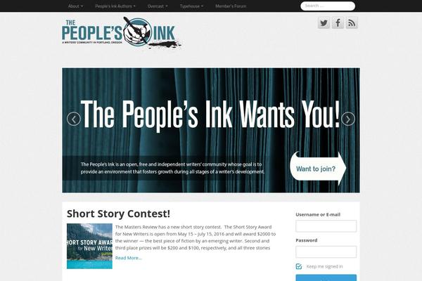 Site using Front End PM plugin