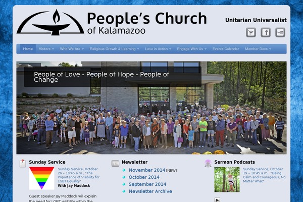 Site using Church Pack plugin