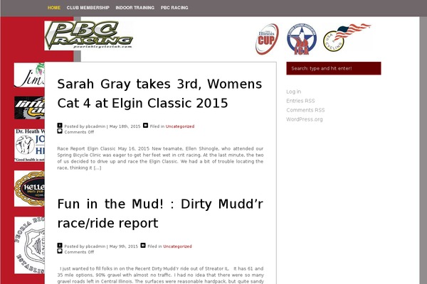 peoriabicycleclub.com site used Vinica