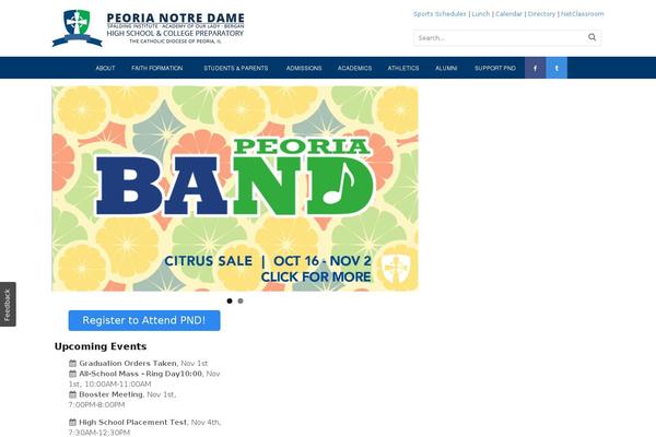 peorianotredame.com site used Kingster