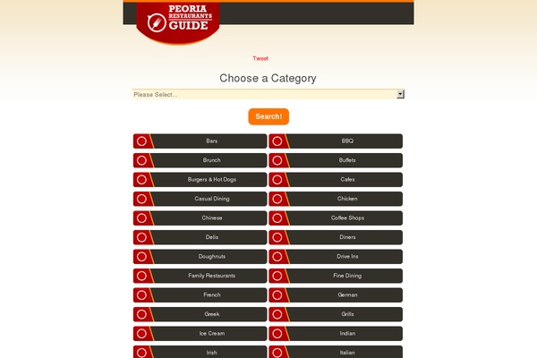 peoriarestaurantsguide.com site used Directory_theme-v-1-7-4a