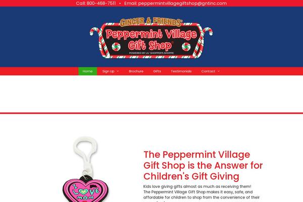 peppermintvillagegiftshop.com site used Generatepress_child