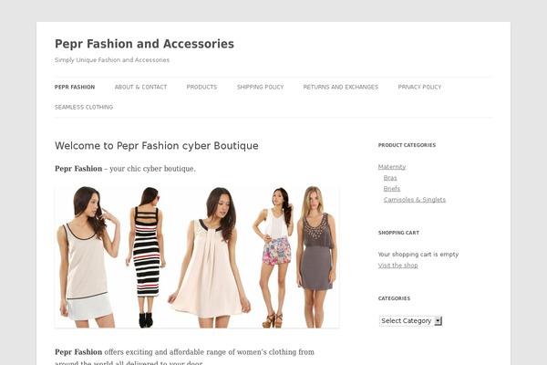 pepr-fashion.com site used Sliding Door