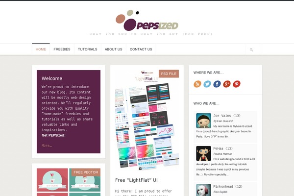 pepsized.com site used Yaga