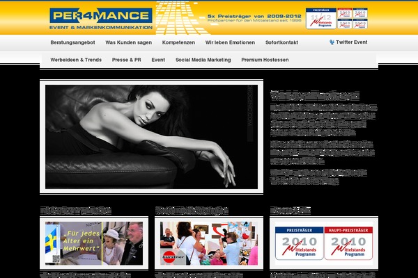 per4mance.com site used Agency Theme