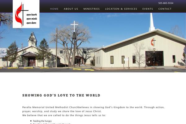 peraltamethodist.org site used Churchtheme