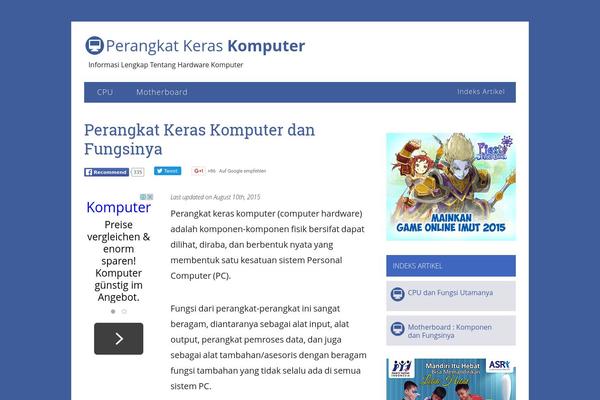Hantus theme site design template sample