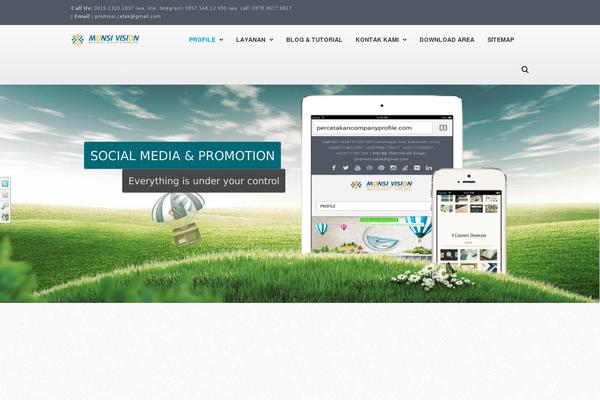 Quasar theme site design template sample